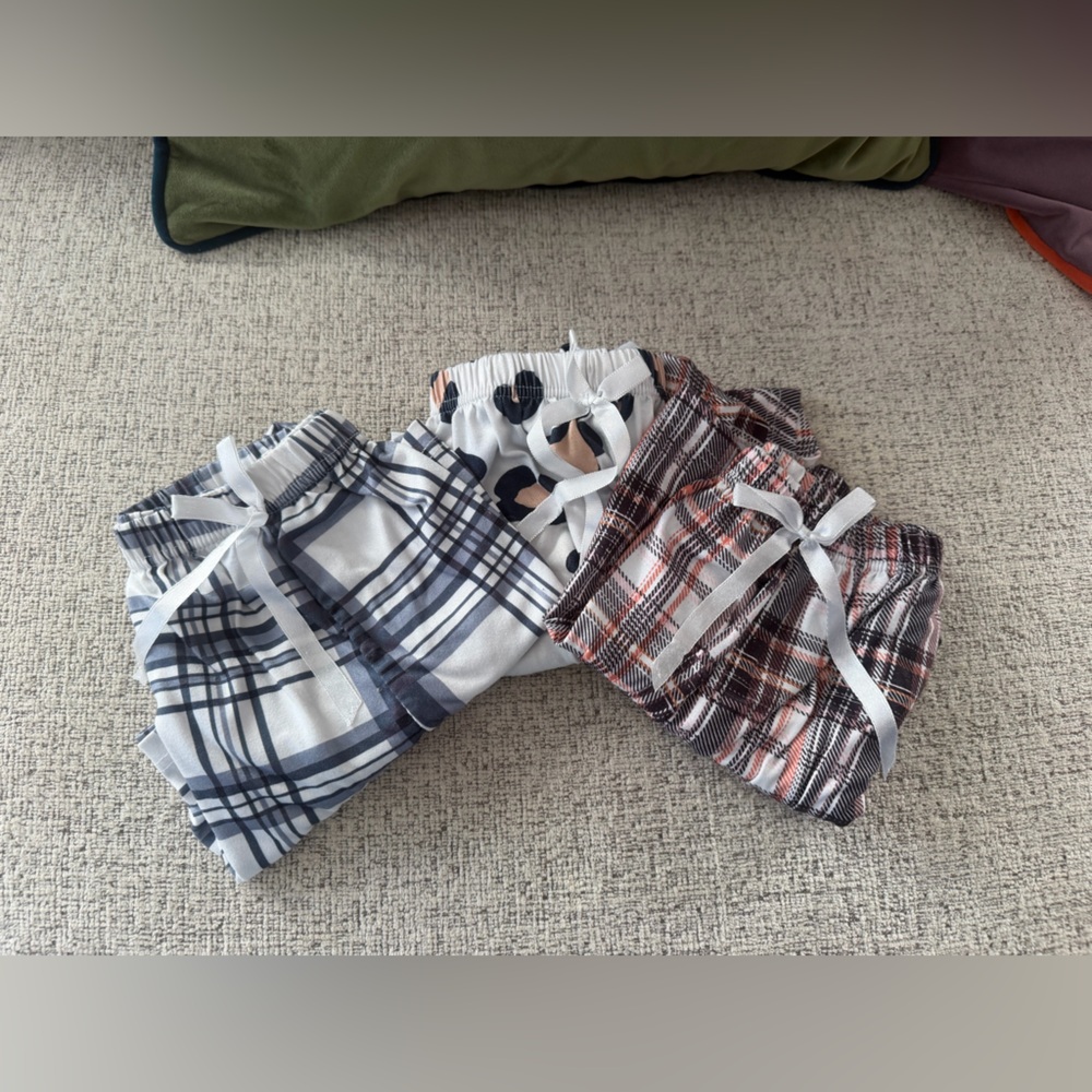 Plaid Women's Pajama Shorts Set 3